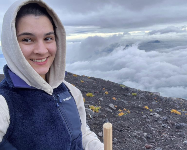 Sofia on Mt. Fuji